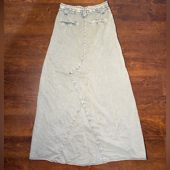 Free People Denim Maxi Skirt/ Strapless Dress - Picture 3 of 5